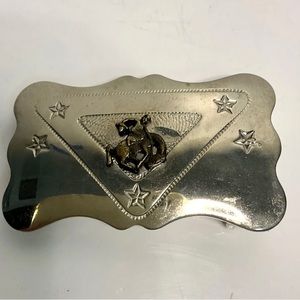 Vintage Chambers Belt Co. Bucking Bronco Belt Buckle